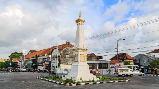 Tugu yang menjadi ikonik Kota Yogyakarta