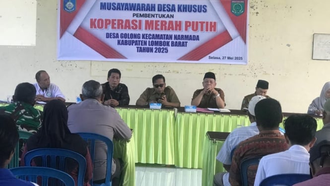 Pembentukan Koperasi Merah Putih di Narmada