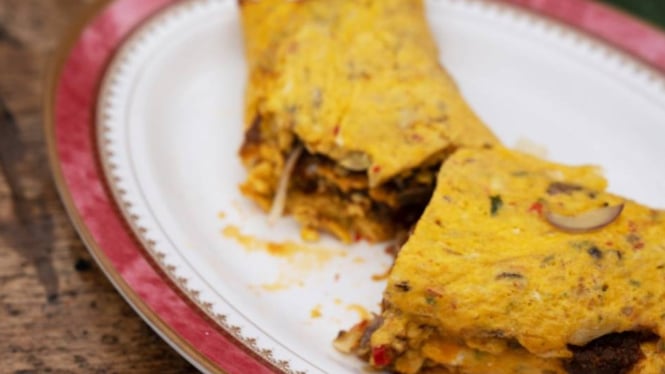 Resep Omelet Rendang Yang Memanjakan Perutmu