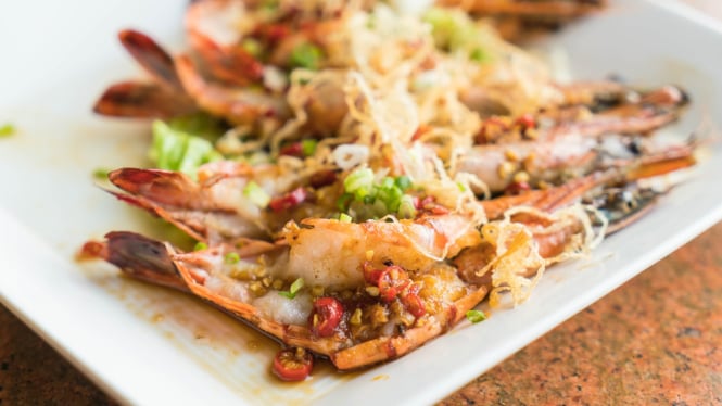 Kelezatan Bali di sepiring udang!