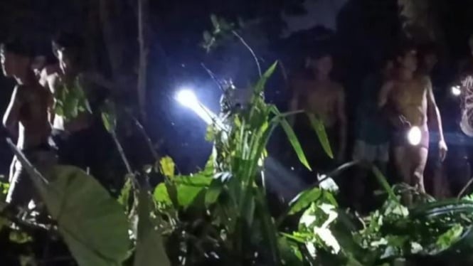 Suasana pencarian korban hilang di Jempong Baru