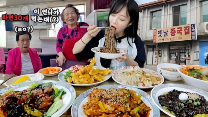 Tzuyang terkenal memiliki porsi makan yang sangat besar