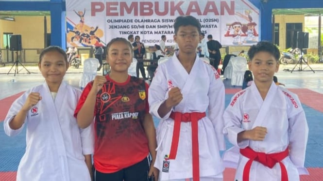 2 Pelajar SMPN 15 Mataram Raih Juara O2SN Tingkat Kota Mataram