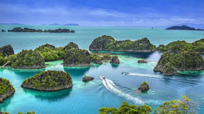 Panorama laut terbaik di Raja Ampat