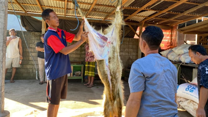 Pemotongan hewan kurban di Rutan Negara