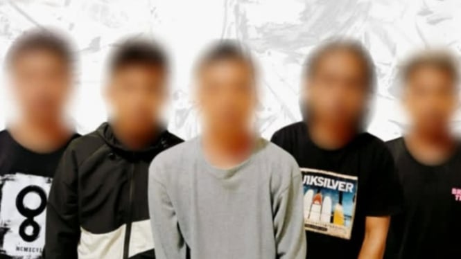 5 tersangka curanmor yang berhasil ditangkap di Lombok Tengah