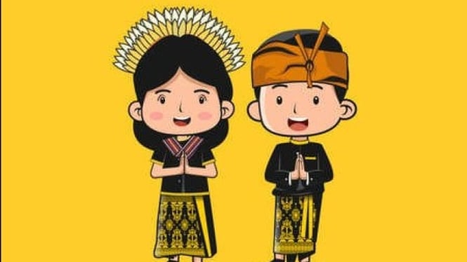 Ilustrasi pengantin anak
