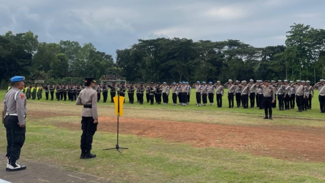 Apel kesiapan pengamanan kunjungan Kapolri