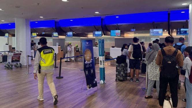 Suasana di Bandara Lombok.