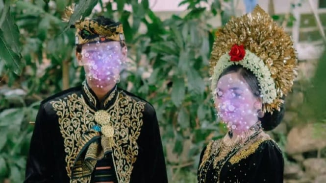 Pengantin anak yang menikah viral beberapa waktu lalu.