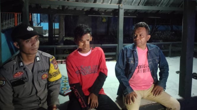 Terduga pelaku penghinaan Gubernur NTB diamankan petugas.