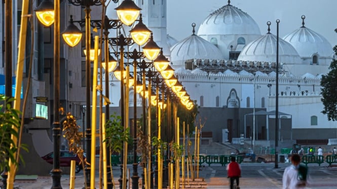 Masjid Quba yang terletak di Kota Madinah.