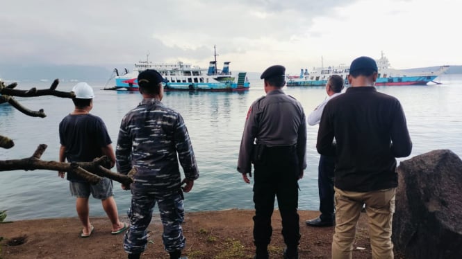 KMP Agung Samudra IX Kandas didekat Pura Segara Gilimanuk