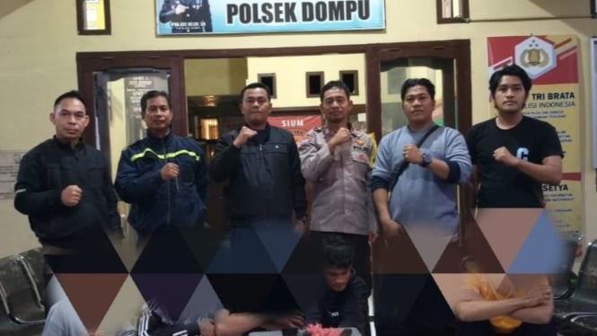 6 pelaku diamankan di Polsek Dompu, Kabupaten Dompu