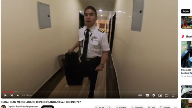 Tangkapan layar YouTube Capt Ruud van Pangemanan.