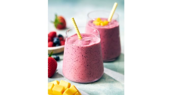 Mango berry smoothies bisa jadi pilihan pelepas dahaga