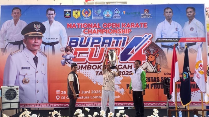 Pembukaan Open Karate Championship Bupati Cup 4 tahun 2025.