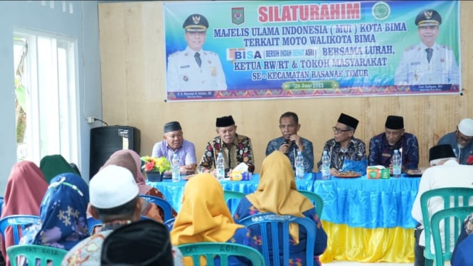 Kegiatan silaturahmi MUI Kota Bima dengan tokoh agama.