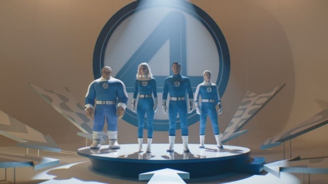 Foto adegan film baru The Fantastic Four First Steps
