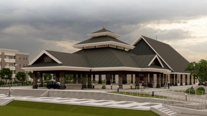 Desain bencingah agung yang jadi venue MTQ NTB 2026