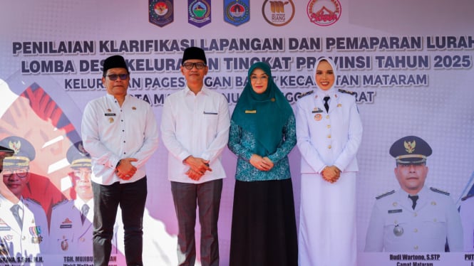Wali kota Mataram Bersama Lurah Pagesangan Barat Ikut