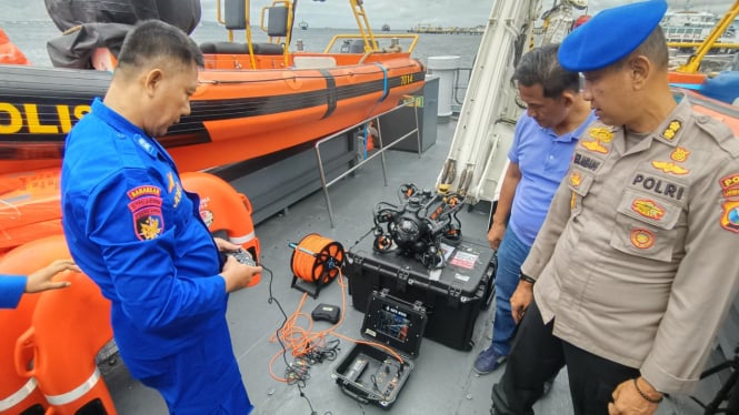 Drone bawah laut mendukung operasi pencarian KMP Tunu Pratama Jaya