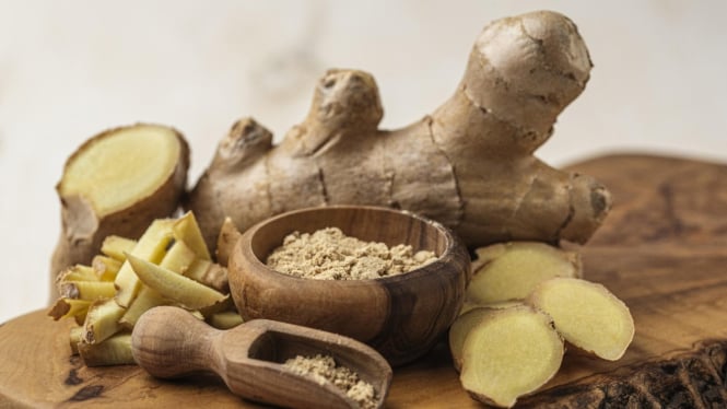 Jahe yang menandung senyawa anti inflamasi dan antioksidan