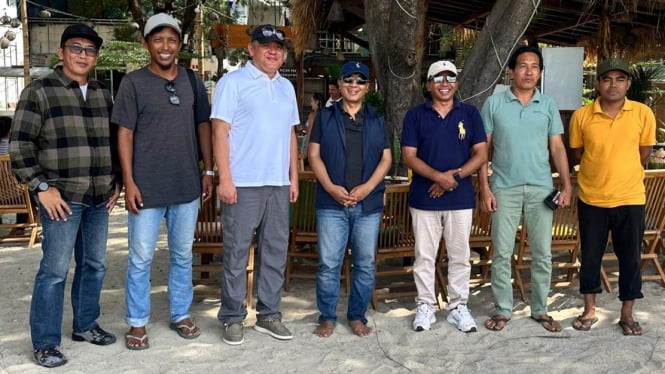 Anggota DPR-RI Fauzan Khalid Kunjungan kerja di Gili Trawangan