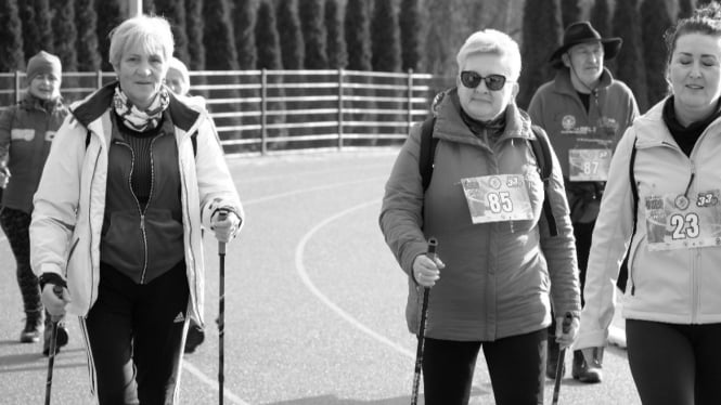 Di Finlandia, Nordic walking adalah bagian dari gaya hidup