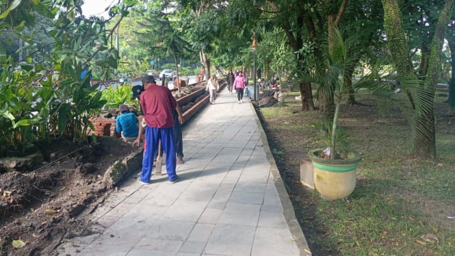 Jogging Track RTH Udayana Terus di Tata