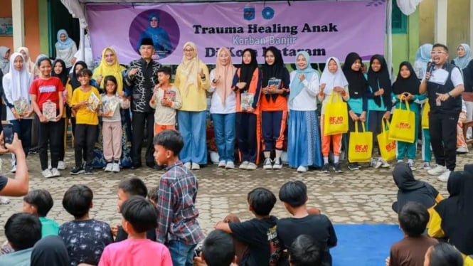 Ketua PKK berikan Trauma Healing Kepada Anak-anak