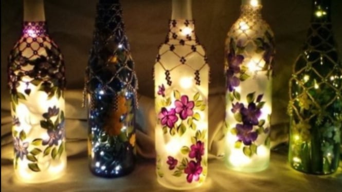 lampu dari botol bekas