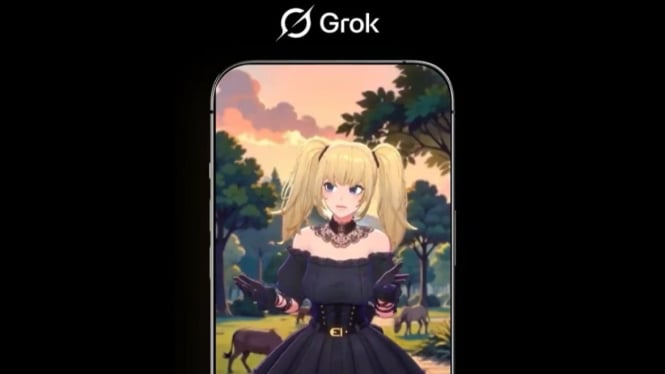Salah satu sosoknya bernama Ani, teman AI yang rilis di Grok X.