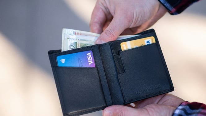 Dompet minimalis yang rapi