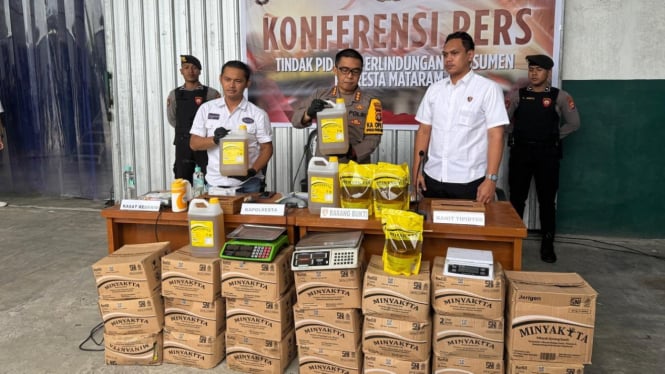 Kapolresta Tunjukkan Barang Bukti