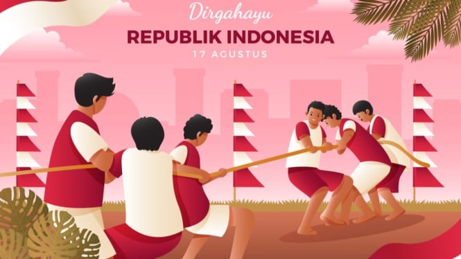 Ilustrasi Lomba Agustusan Berkelompok