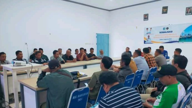 Suasana sosialisasi proyek pengembangan Dermaga Senggigi