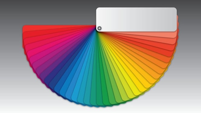 Color wheel, lingkaran warna untuk memadukan warna yang serasi