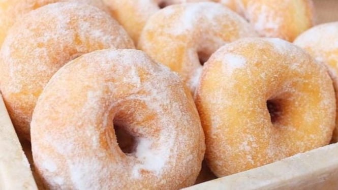 Donat klasik empuk dan lembut sempurna