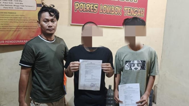 2 pelaku dugaan pencurian di desa Sukadana