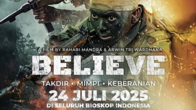 Poster film Believe - Takdir, Mimpi, Keberanian