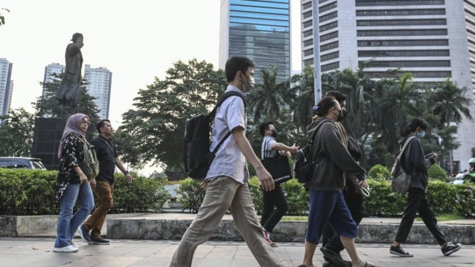Kelas menengah urban di kawasan bisnis Jakarta