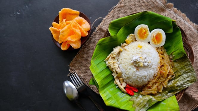 ilustrasi makanan yang dimasak tanpa kompor