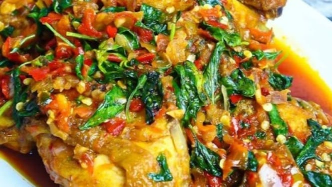 Ilustrasi Ayam Sambal Kemangi