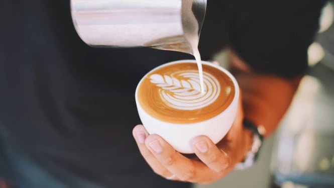 Ilustrasi kopi santan, paduan rasa yang nikmat