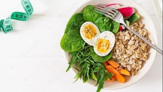Sarapan kaya protein dan serat.