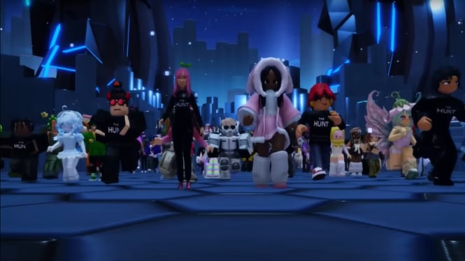 Tangkapan layar game Roblox yang lagi viral.
