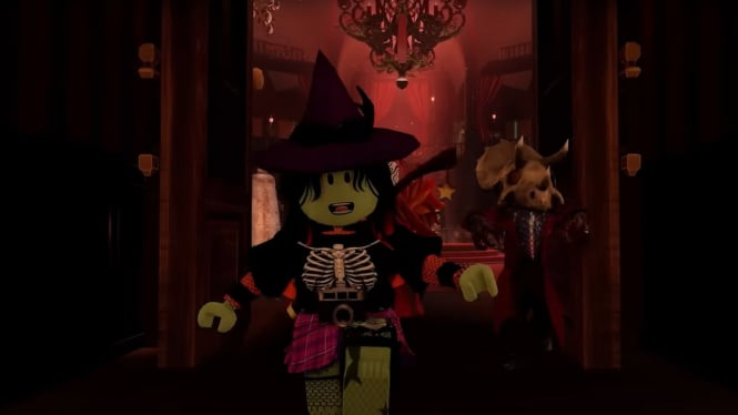 Tangkapan layar game Roblox yang lagi viral.