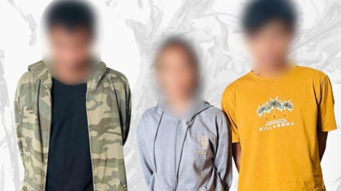 Tiga pelaku di amankan polsek ampenan