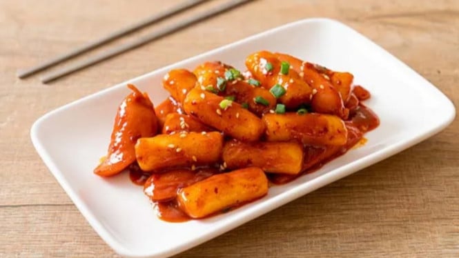 Tteokbokki pedas, manis dan lezat